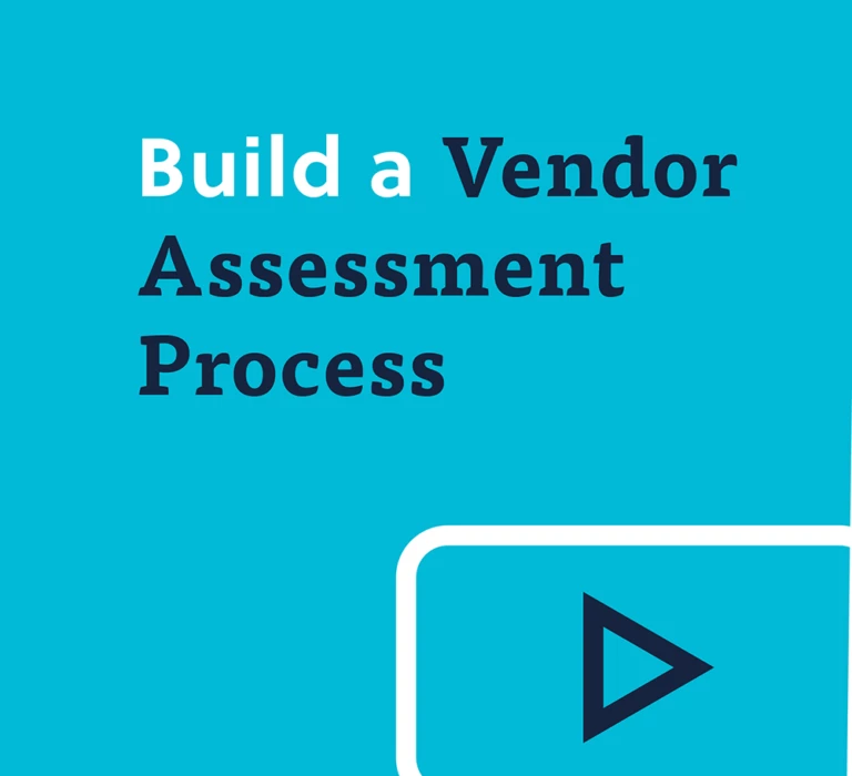 Build a Vendor Assessment Process Video